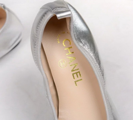 CHANEL Shallow mouth flat shoes Women--053